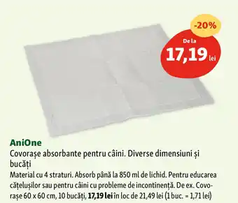 Fressnapf AniOne Covorase absorbante pentru câini Ofertă