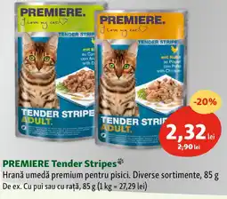PREMIERE Tender Stripes Hrană umedă premium pentru pisici