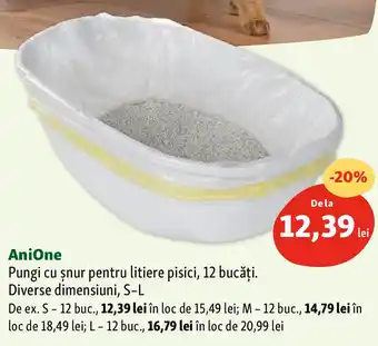 Fressnapf AniOne Pungi cu şnur pentru litiere pisici Ofertă