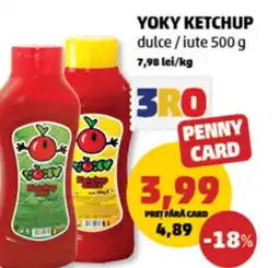 Penny Yoky ketchup Ofertă