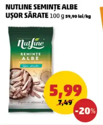 Penny Nutline seminţe albe ușor sărate Ofertă