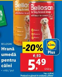 Lidl BELLOSAN Hrană umedă pentru câini Ofertă