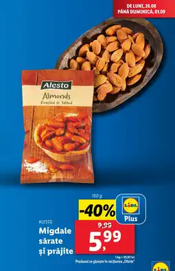 Lidl ALESTO Migdale sǎrate şi prăjite Ofertă