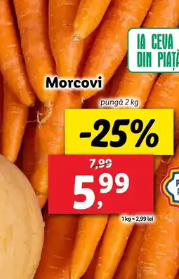Lidl Morcovi Ofertă