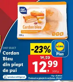 Lidl CHEF SELECT Cordon Bleu din piept de pui Ofertă
