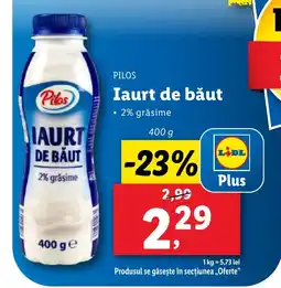 Lidl PILOS Iaurt de băut Ofertă