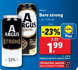 Lidl ARGUS Bere strong Ofertă