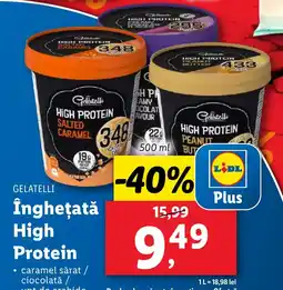 Lidl GELATELLI Îngheţată High Protein Ofertă