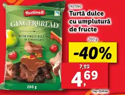 Lidl TASTINO Turtă dulce cu umplutură de fructe Ofertă