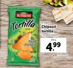 Lidl EL TEQUITO Chipsuri tortilla Ofertă
