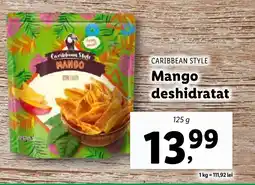 Lidl CARIBBEAN STYLE Mango deshidratat Ofertă