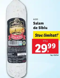 Lidl ALDIS Salam de Sibiu Ofertă