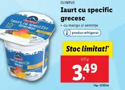 Lidl OLYMPUS Iaurt cu specific grecesc Ofertă