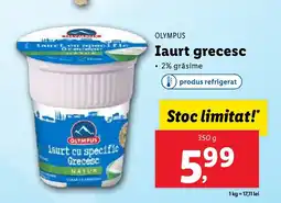 Lidl OLYMPUS Iaurt grecesc Ofertă