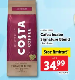 Lidl COSTA COFFEE Cafea boabe Signature Blend Ofertă
