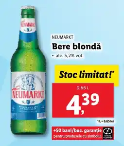 Lidl NEUMARKT Bere blondǎ Ofertă