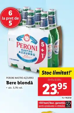 Lidl PERONI NASTRO AZZURRO Bere blondǎ Ofertă