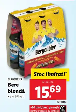Lidl BERGENBIER Bere blondǎ Ofertă