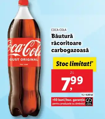 Lidl COCA-COLA Băutură răcoritoare carbogazoasă Ofertă