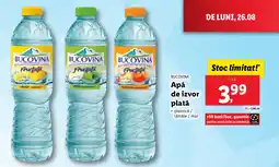 Lidl BUCOVINA Apă de izvor plată Ofertă