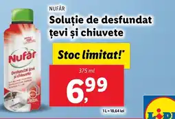 Lidl NUFÅR Soluție de desfundat ţevi şi chiuvete Ofertă