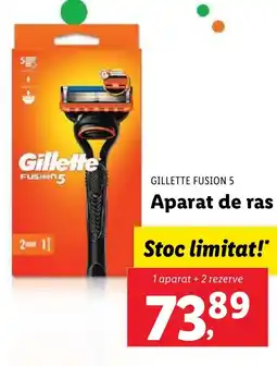 Lidl GILLETTE FUSION 5 Aparat de ras Ofertă