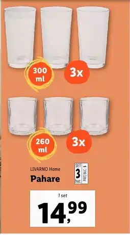 Lidl LIVARNO HOME Pahare Ofertă