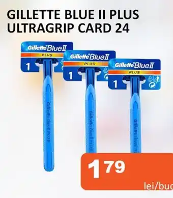 Unicarm GILLETTE BLUE II Plus Ultragrip Card 24 Ofertă