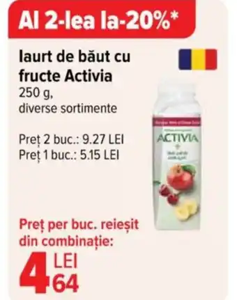 Carrefour Market laurt de băut cu fructe ACTIVIA Ofertă