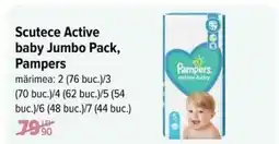Carrefour Scutece Active baby Jumbo Pack, PAMPERS Ofertă
