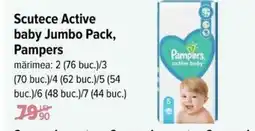 Carrefour Scutece Active Baby Jumbo Pack, PAMPERS Ofertă