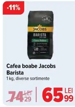 Carrefour Cafea Boabe JACOBS Barista Ofertă