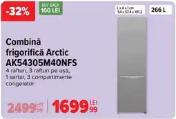 Carrefour Combinǎ Frigorifică Arctic AK54305M40NFS Ofertă