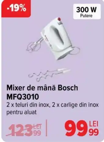 Carrefour Mixer De Mână BOSCH MFQ3010 Ofertă