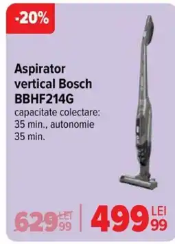 Carrefour Aspirator Vertical BOSCH BBHF214G Ofertă