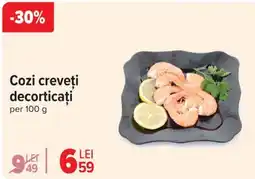 Carrefour Cozi Creveţi Decorticați Ofertă