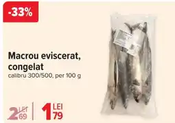 Carrefour Macrou Eviscerat, Congelat Ofertă