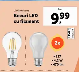 Lidl LIVARNO HOME Becuri LED cu filament Ofertă