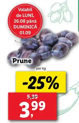 Lidl Prune Ofertă