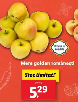 Lidl Mere golden româneşti Ofertă