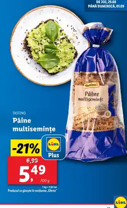Lidl TASTINO Pâine multisemințe Ofertă