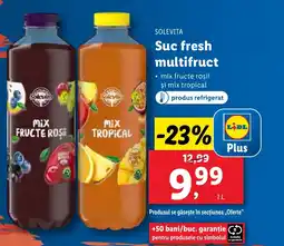 Lidl SOLEVITA Suc fresh multifruct Ofertă