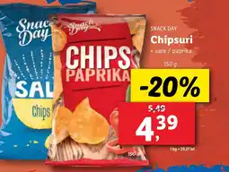 Lidl SNACK DAY Chipsuri Ofertă