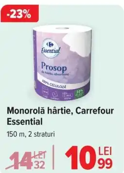 Carrefour Monorolă Hârtie, CARREFOUR ESSENTIAL Ofertă