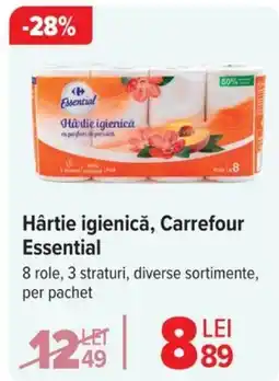 Carrefour Hârtie Igienica, CARREFOUR ESSENTIAL Ofertă