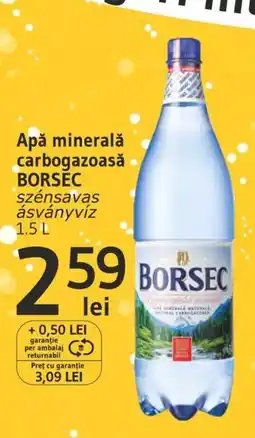 Supeco Apă minerală carbogazoasă BORSEC Ofertă