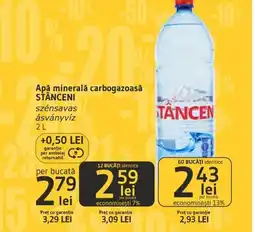 Supeco Apă minerală carbogazoasă STANCENI Ofertă