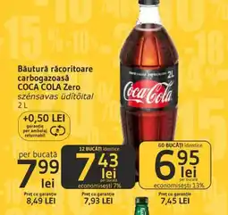 Supeco Băutură răcoritoare carbogazoasă COCA COLA Zero Ofertă