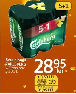 Supeco Bere blondǎ CARLSBERG Ofertă