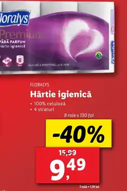 Lidl FLORALYS Hârtie igienicǎ Ofertă